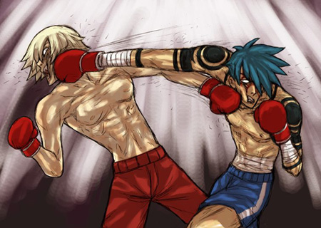 Gurren Lagann - Kamina and Viral battle it out!