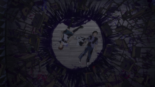 Kasuga & Nakamura in the aftermath of destruction: Aku no Hana